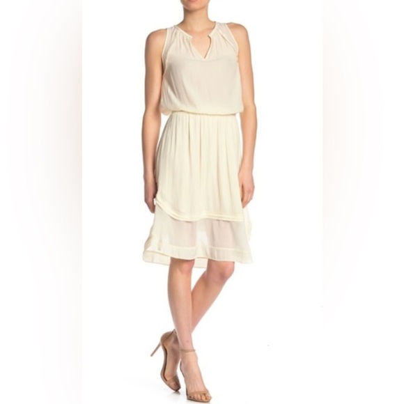 Ramy Brook Dresses & Skirts - Ramy Brook Dress Womens Quinn cream Chiffon Ladies Medium